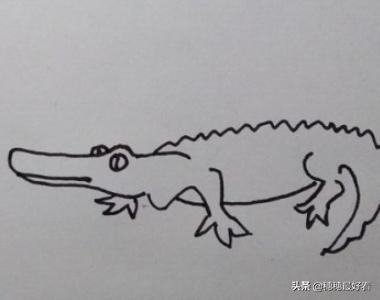 帝王鳄怎么画_帝王鳄怎么画的可怕
