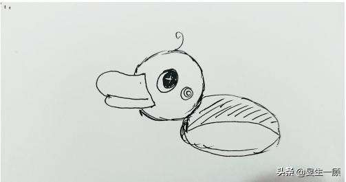 小鸭子简笔画（照顾小鸭子简笔画）