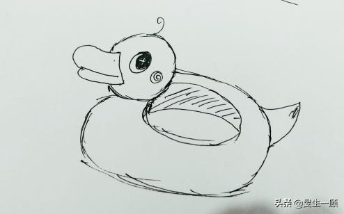 小鸭子简笔画（照顾小鸭子简笔画）